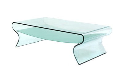 Lot 504 - A 'Charlotte' glass coffee table