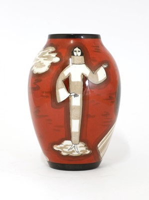 Lot 130 - An Art Deco Limoges porcelain vase
