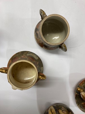 Lot 52 - A collection of Japanese Satsuma ware