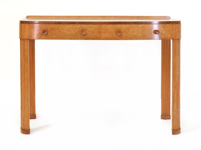 Lot 189 - An Art Deco burr maple and walnut serving table