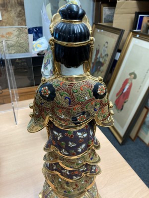 Lot 103 - A group of Japanese Satsuma ware figures