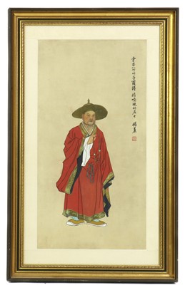 Lot 168A - A Chinese gouache painting