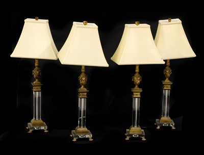 Lot 330A - A collection of four table lamps