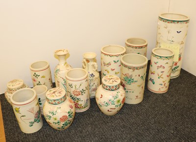Lot 87 - A collection of Japanese Satsuma ware