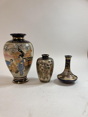 Lot 83 - A collection of Japanese Satsuma ware