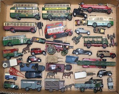 Lot 179 - A collection of kit or scratch-built metal railway layout accessories