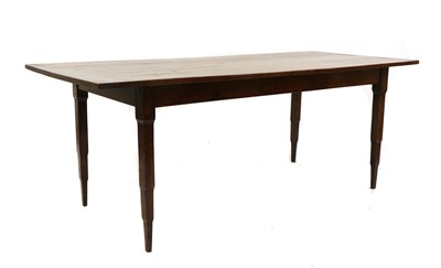 Lot 423 - A Provincial French elm farmhouse table