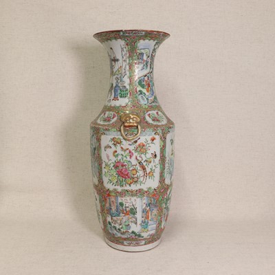 Lot 53 - A Chinese Canton famille rose vase
