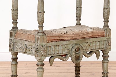 Lot 547 - A carved and painted window seat