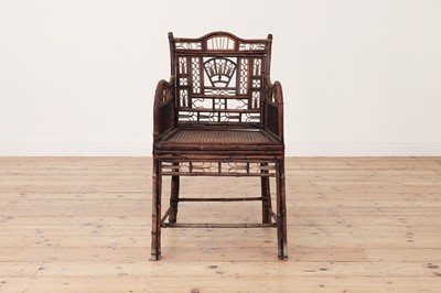 Lot 432 - A 'Brighton Pavilion' wicker armchair