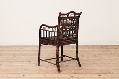 Lot 432 - A 'Brighton Pavilion' wicker armchair