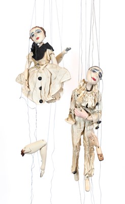 Lot 221 - The Jacquard Puppets 'Pierrot' and 'Pierette'