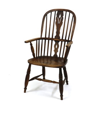 Lot 231 - An elm and ash Windsor chair