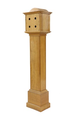 Lot 79 - A Robert 'Mouseman' Thompson oak grandmother clock