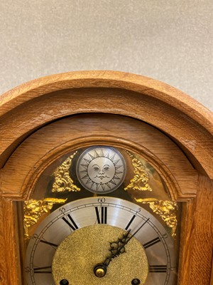 Lot 79 - A Robert 'Mouseman' Thompson oak grandmother clock