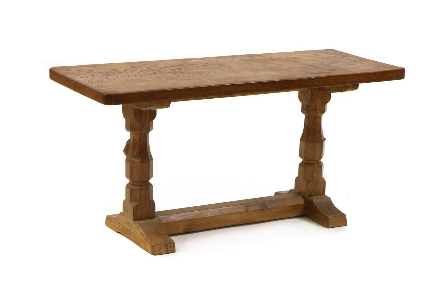 Lot 74 - A Robert 'Mouseman' Thompson oak side table