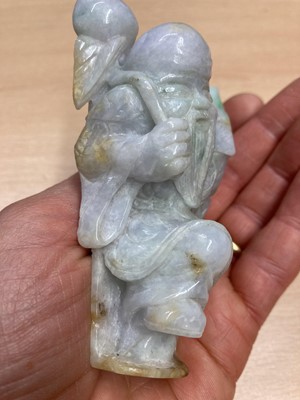 Lot 115 - A Chinese Jadeite carving