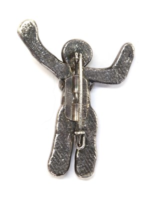 Lot 52 - A Danish silver plated brooch, by Jacob Hull for Buch & Deichmann