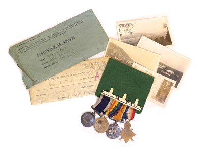 Lot 58 - A WWI medal group