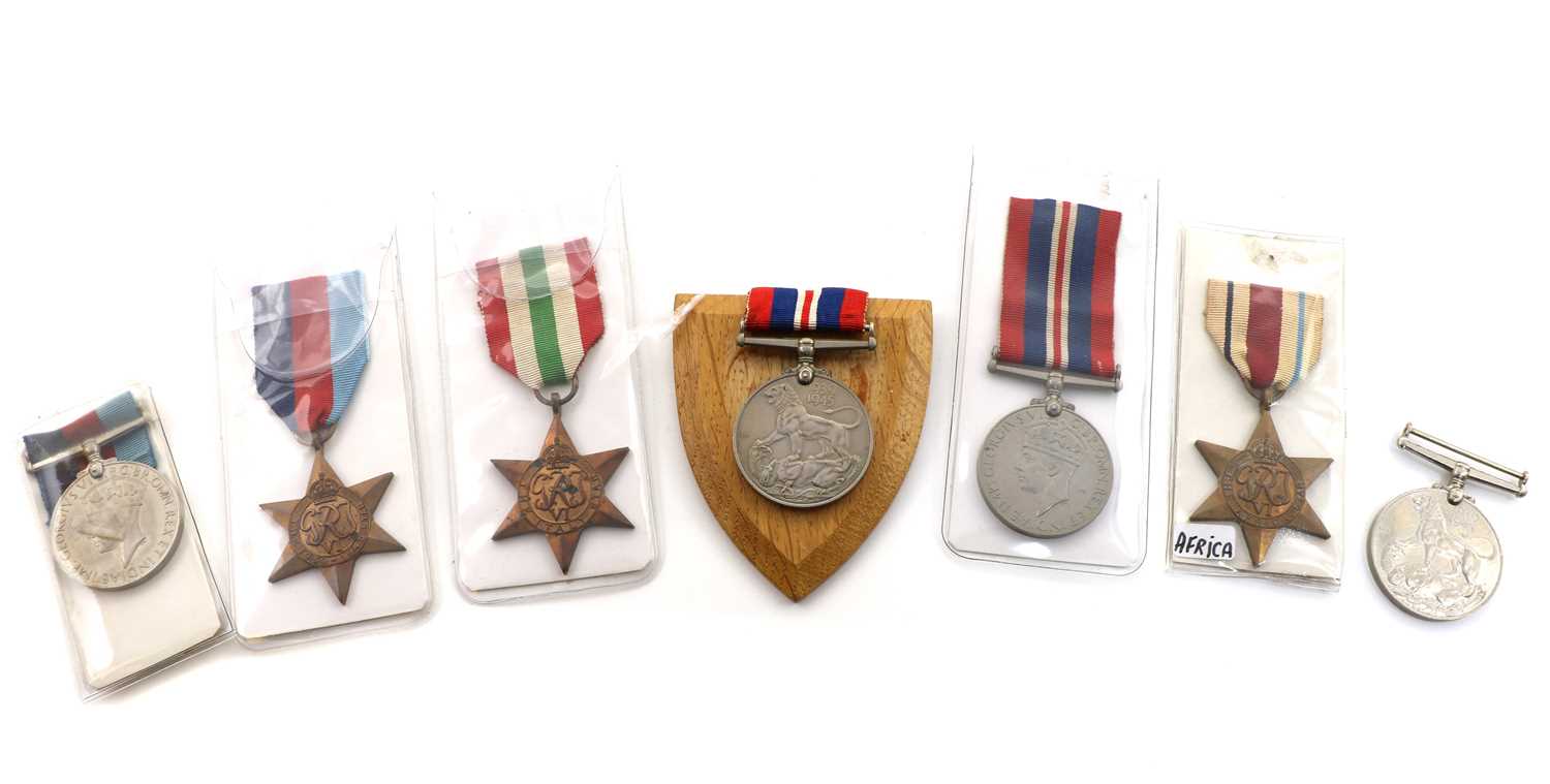 Lot 72 - A collection of seven WWII medals