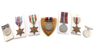Lot 72A - A collection of seven WWII medals