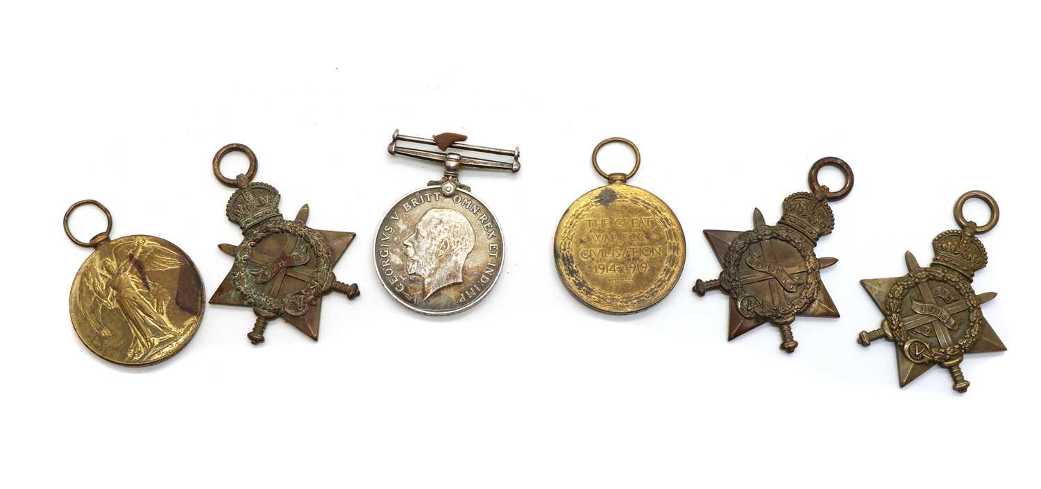 Lot 53 - A WWI medal trio