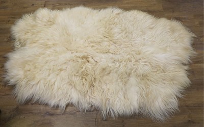Lot 335 - A large Icelandic sheepskin rug