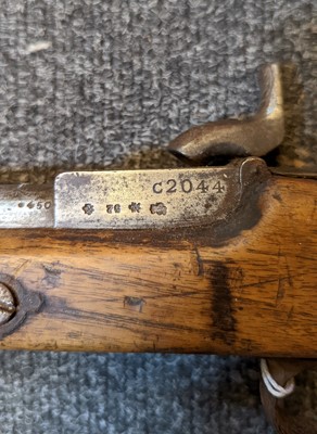 Lot 80 - A 'Monkey tail' percussion carbine by Westley Richards