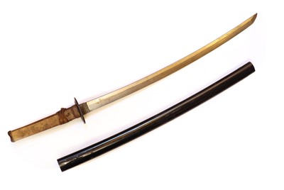 Lot 78 - A Japanese wakazashi sword