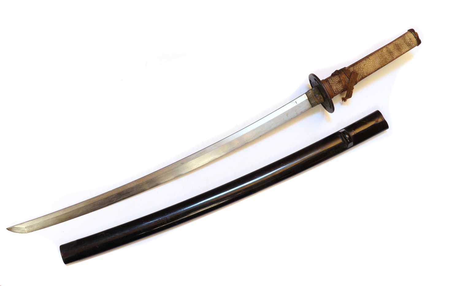 Lot 78 - A Japanese wakazashi sword