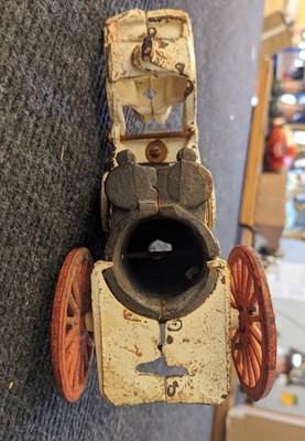 Lot 185 - An American cast iron Horse Drawn Fire Pump toy