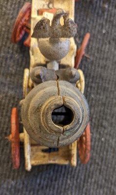 Lot 185 - An American cast iron Horse Drawn Fire Pump toy