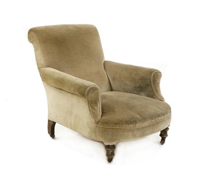 Lot 464 - A late Victorian club armchair by Cornelius V Smith