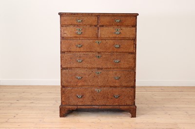Lot 29 - A George II walnut tall chest of drawers