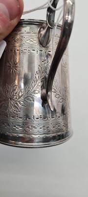 Lot 20 - A Victorian three-piece silver tea service