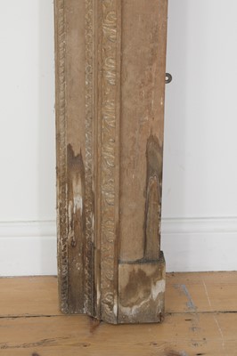 Lot 420 - A George III-style carved pine fire surround