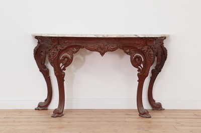 Lot 465 - A Coalbrookdale Iron Foundry cast iron console table