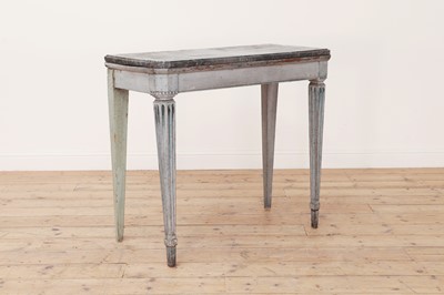 Lot 535 - A marble-topped console table