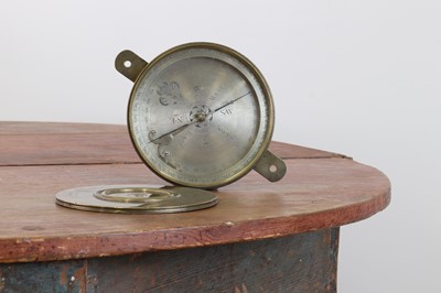 Lot 167 - A brass miner's dial