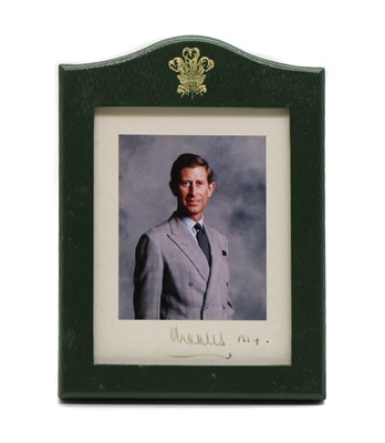 Lot 240 - A signed photograph of H.R.H Charles, Prince of Wales