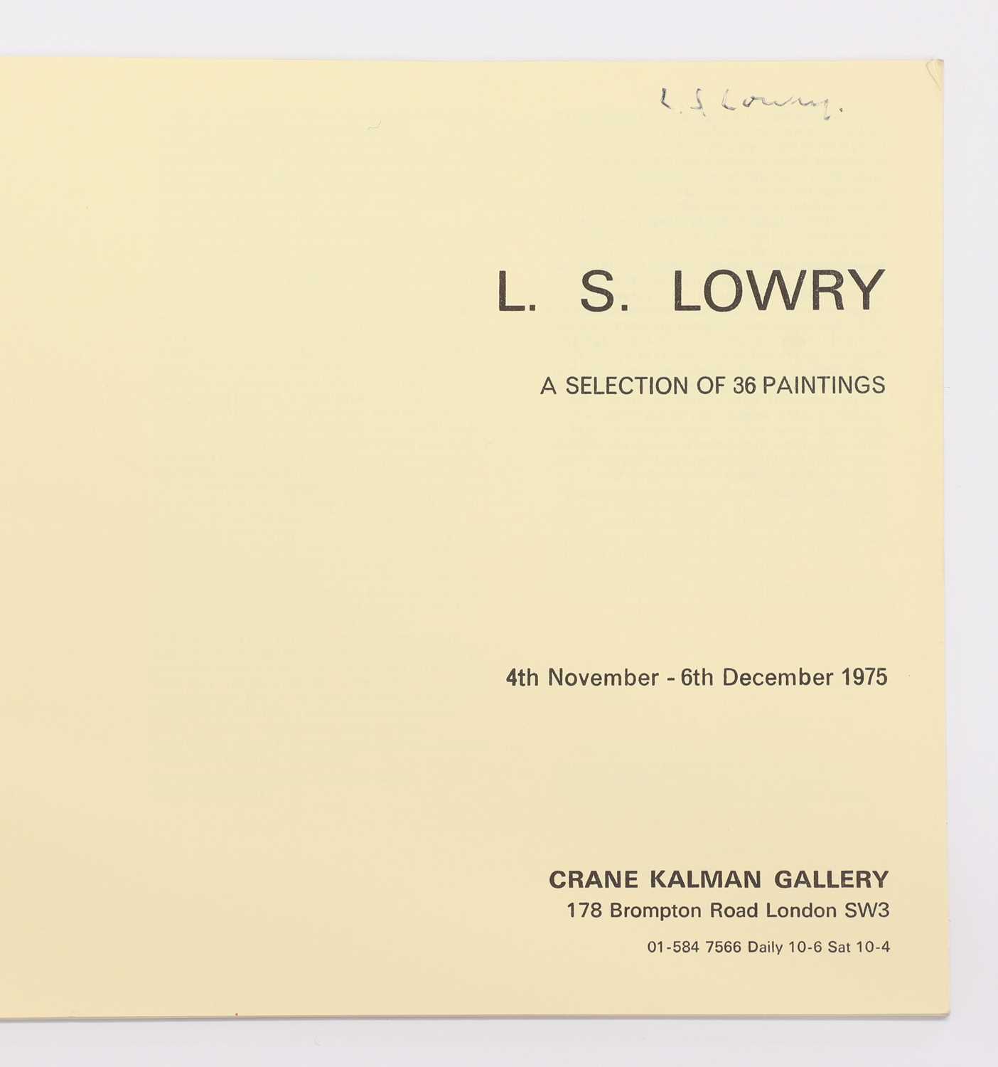 Lot 274 - Signed exhibition catalogue