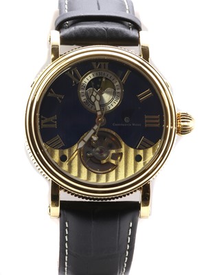 Lot 372 - A gold plated Constantin Weisz automatic strap watch