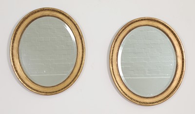 Lot 248 - A pair of oval giltwood frames
