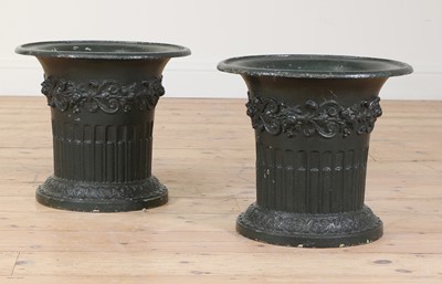 Lot 166 - A pair of Louis Philippe cast iron vases