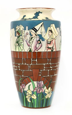Lot 17 - A Wileman and Co. Intarsio vase