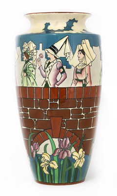 Lot 17 - A Wileman and Co. Intarsio vase