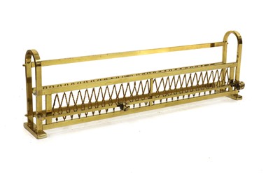 Lot 204 - A French brass coat rack