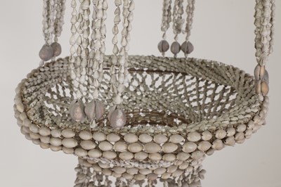 Lot 53 - An extraordinary strung shell chandelier