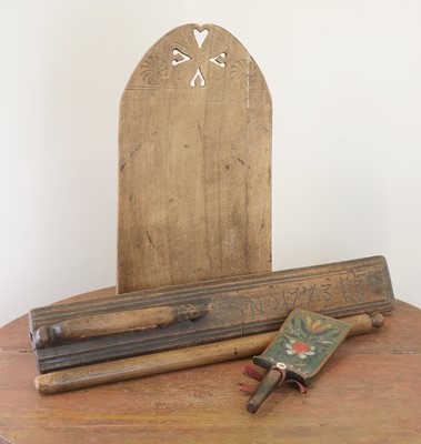 Lot 194A - A Swedish softwood ironing board