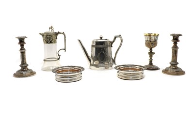 Lot 44 - A collection of silver plated items